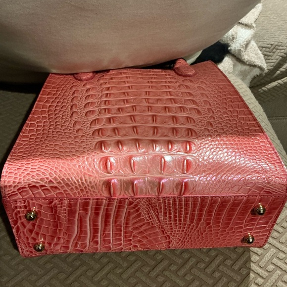 Brahmin tote bag purse handbag MOIRA PINK PUNCH Melbourne genuine leather - Picture 5 of 6